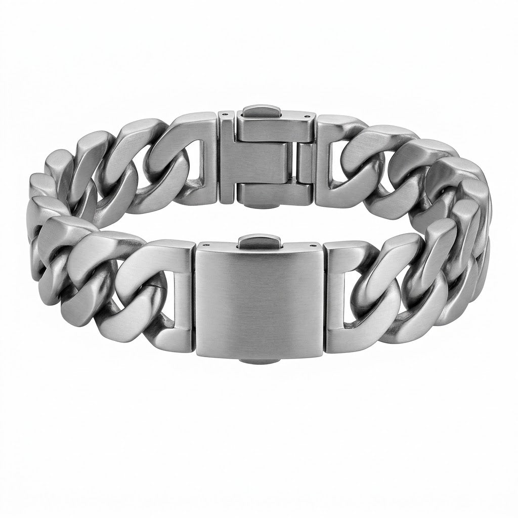 Men's Brushed Steel Wristband