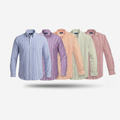 STRIPED COTTON SHIRT [BUY 2, GET 5] + FREE GLASSES