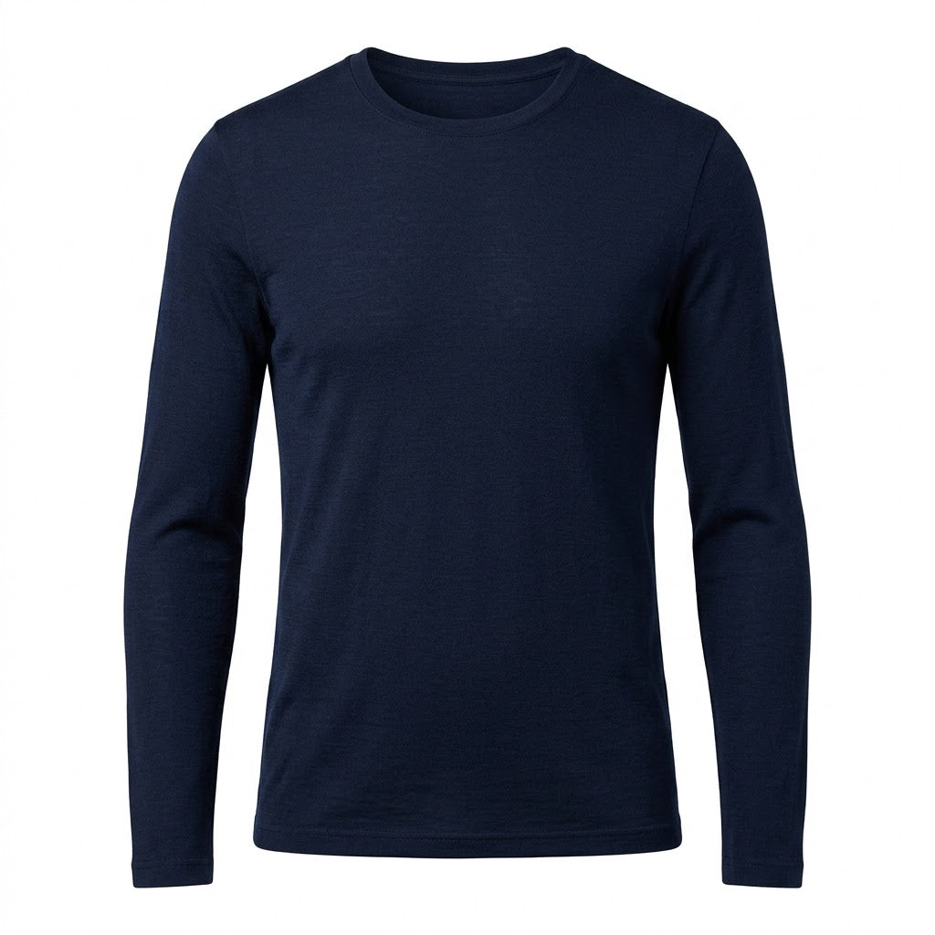 Long-Sleeve Merino Wool Base Layer T-Shirt