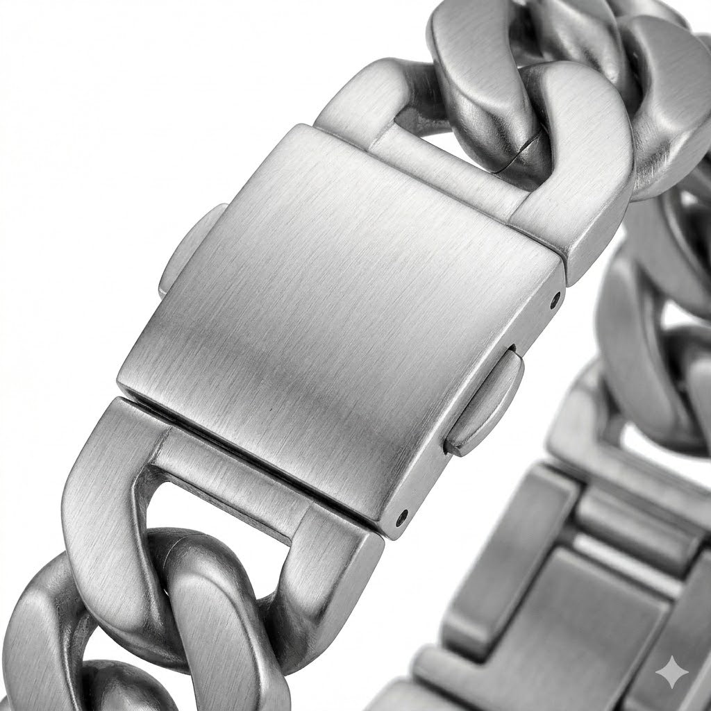 Men's Brushed Steel Wristband