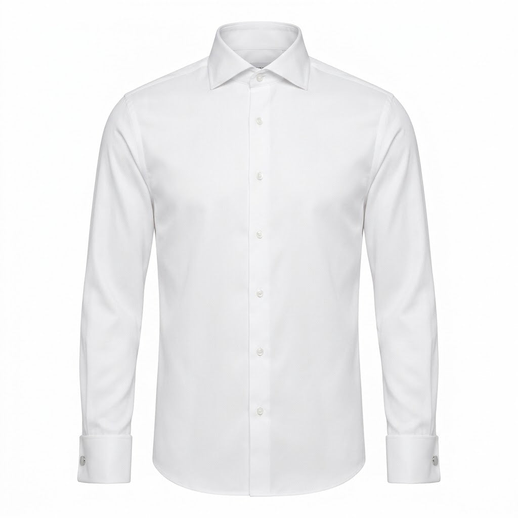 Premium White Twill Dress Shirt