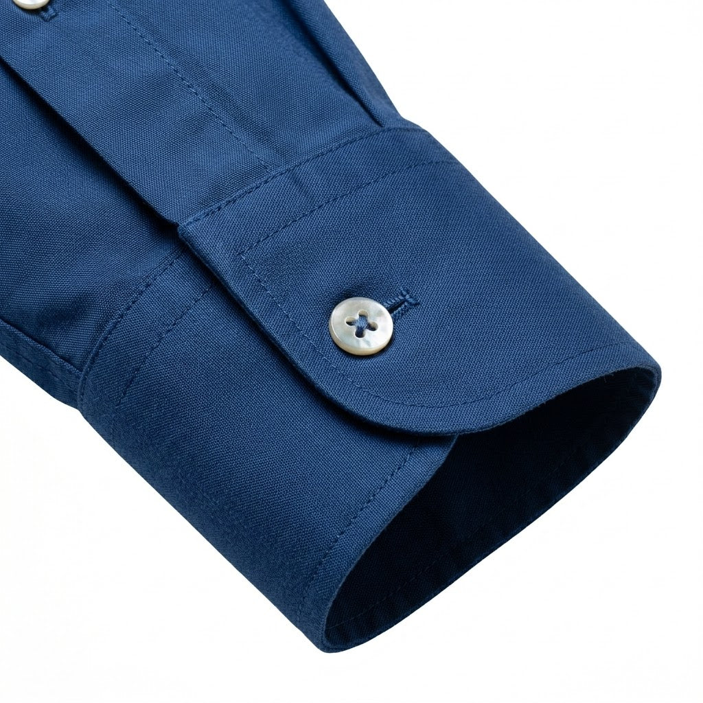 Blue Superfine Cotton Formal Shirt